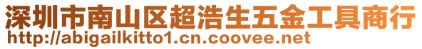 深圳市南山区超浩生五金工具商行