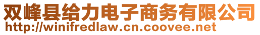 雙峰縣給力電子商務有限公司