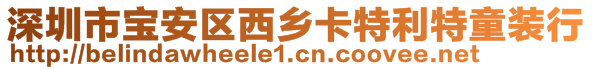 深圳市寶安區(qū)西鄉(xiāng)卡特利特童裝行