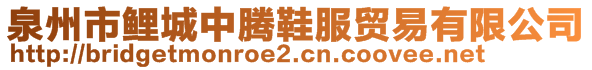 泉州市鲤城中腾鞋服贸易有限公司