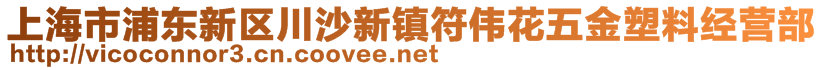 上海市浦東新區(qū)川沙新鎮(zhèn)符偉花五金塑料經(jīng)營(yíng)部