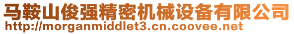 馬鞍山俊強(qiáng)精密機(jī)械設(shè)備有限公司