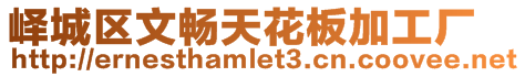 嶧城區(qū)文暢天花板加工廠