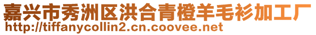 嘉興市秀洲區洪合青橙羊毛衫加工廠