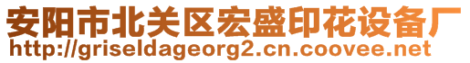 安阳市北关区宏盛印花设备厂