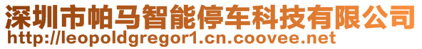 深圳市帕馬智能停車科技有限公司