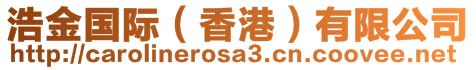 浩金國(guó)際（香港）有限公司