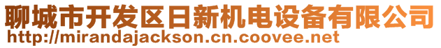 聊城市开发区日新机电设备有限公司