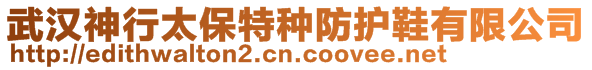 武漢神行太保特種防護鞋有限公司