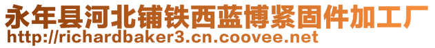 永年縣河北鋪鐵西藍(lán)博緊固件加工廠