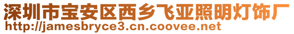 深圳市宝安区西乡飞亚照明灯饰厂