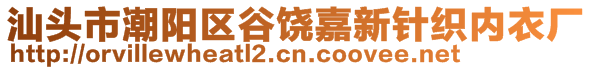 汕头市潮阳区谷饶嘉新针织内衣厂