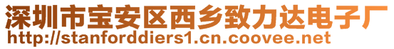 深圳市寶安區(qū)西鄉(xiāng)致力達電子廠