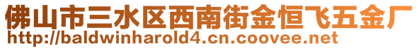 佛山市三水區(qū)西南街金恒飛五金廠