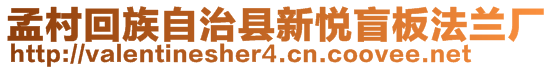 孟村回族自治县新悦盲板法兰厂