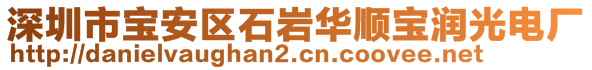 深圳市寶安區(qū)石巖華順寶潤光電廠