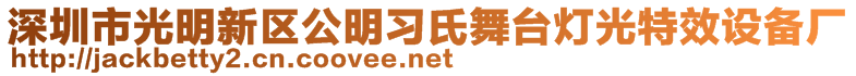 深圳市光明新區(qū)公明習(xí)氏舞臺燈光特效設(shè)備廠