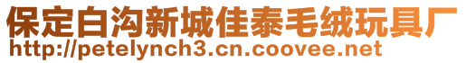 保定白沟新城佳泰毛绒玩具厂