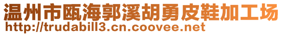 温州市瓯海郭溪胡勇皮鞋加工场