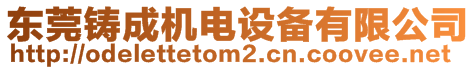 東莞鑄成機(jī)電設(shè)備有限公司