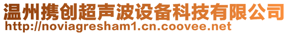 溫州攜創(chuàng)超聲波設備科技有限公司