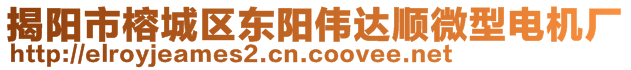 揭陽市榕城區(qū)東陽偉達順微型電機廠