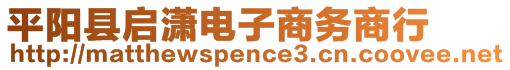 平陽縣啟瀟電子商務(wù)商行