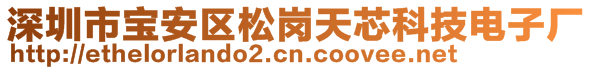 深圳市寶安區(qū)松崗天芯科技電子廠