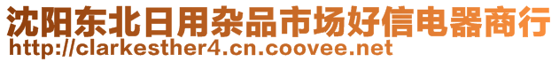 沈陽(yáng)東北日用雜品市場(chǎng)好信電器商行