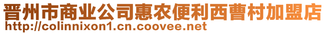 晉州市商業(yè)公司惠農(nóng)便利西曹村加盟店