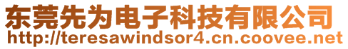 東莞先為電子科技有限公司