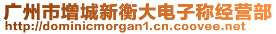 廣州市增城新衡大電子稱經營部