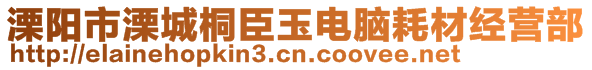 溧陽(yáng)市溧城桐臣玉電腦耗材經(jīng)營(yíng)部