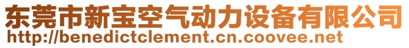 东莞市新宝空气动力设备有限公司