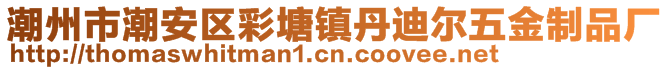 潮州市潮安区彩塘镇丹迪尔五金制品厂