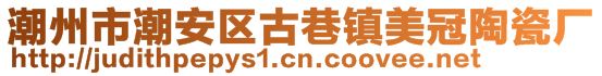 潮州市潮安区古巷镇美冠陶瓷厂