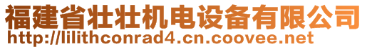 福建省壮壮机电设备有限公司