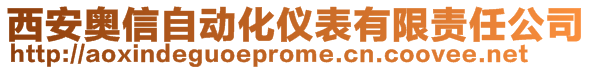 西安奧信自動(dòng)化儀表有限責(zé)任公司