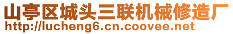 山亭區(qū)城頭三聯(lián)機(jī)械修造廠