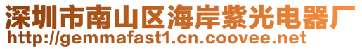 深圳市南山區(qū)海岸紫光電器廠