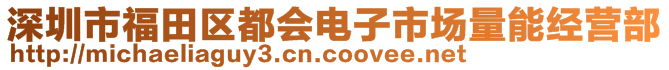 深圳市福田区都会电子市场量能经营部