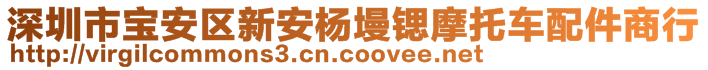 深圳市寶安區(qū)新安楊墁鍶摩托車配件商行