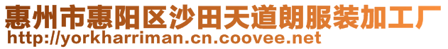 惠州市惠阳区沙田天道朗服装加工厂