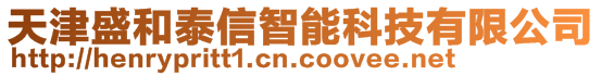 天津盛和泰信智能科技有限公司