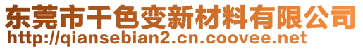 東莞市千色變新材料有限公司