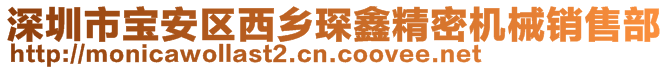 深圳市寶安區(qū)西鄉(xiāng)琛鑫精密機械銷售部