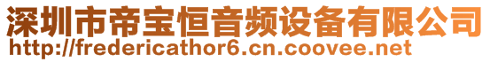 深圳市帝寶恒音頻設(shè)備有限公司