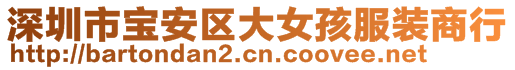 深圳市宝安区大女孩服装商行