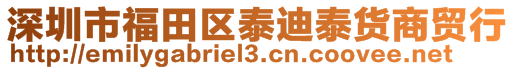 深圳市福田区泰迪泰货商贸行