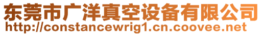 東莞市廣洋真空設備有限公司